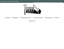 Tablet Screenshot of finerpointrenovations.com